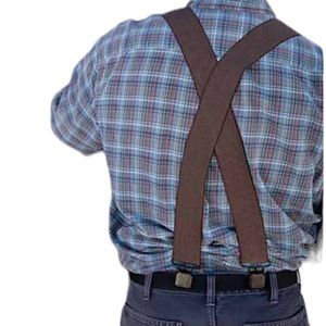 Vintage Walking Boss Dark Brown Suspenders